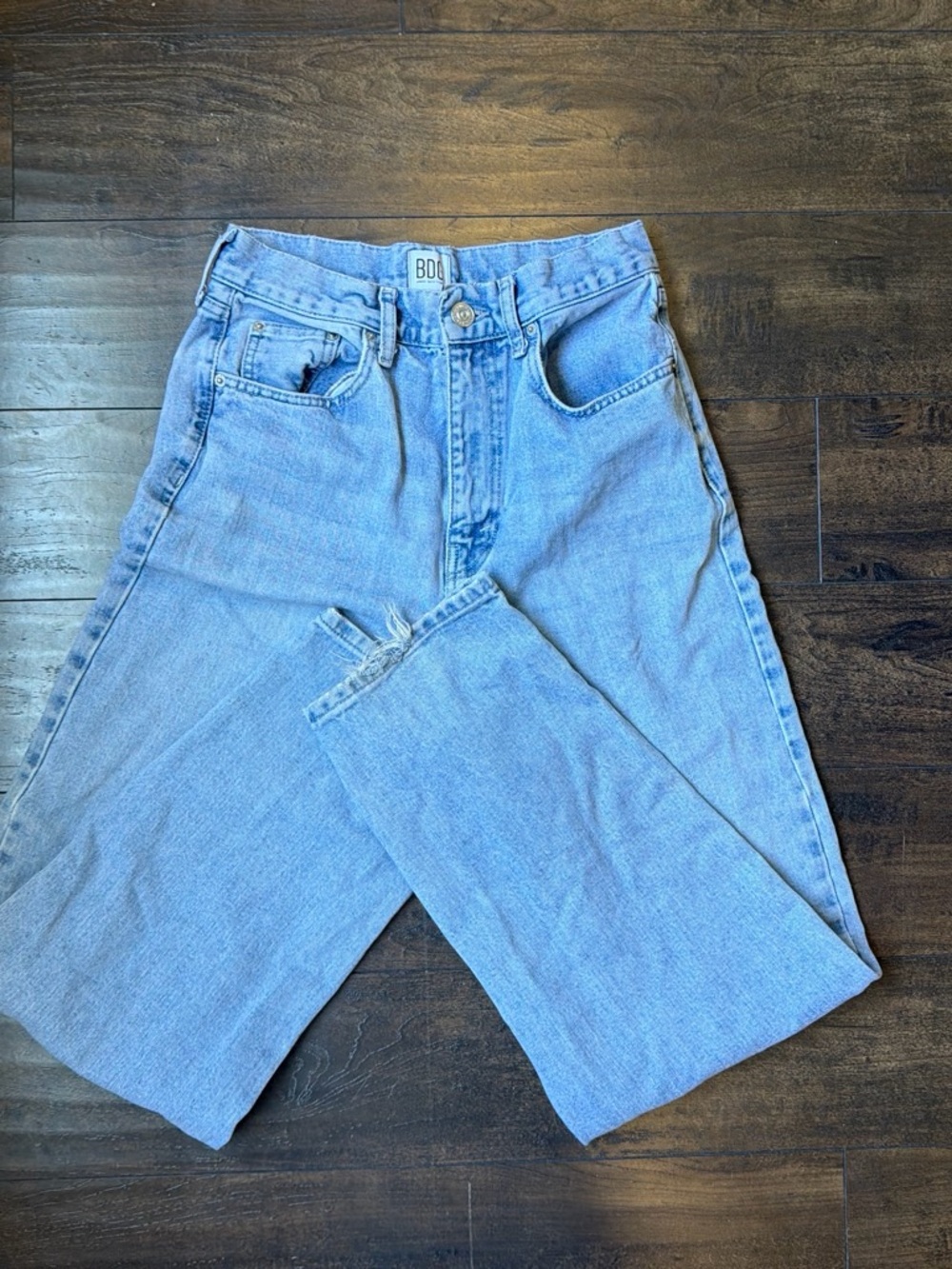 BDG Light Blue High-Rise Straight Jeans